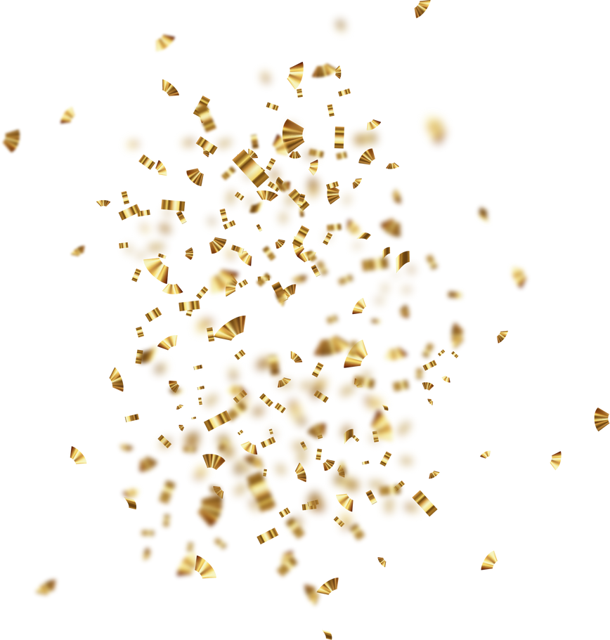 Golden confetti